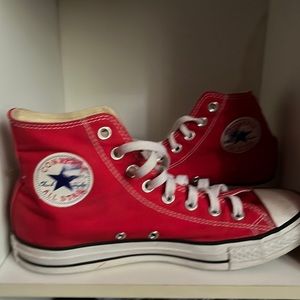 RED w 9.5 and m 7.5 converse